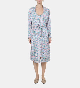 روب بوليستر مزين بأزهار