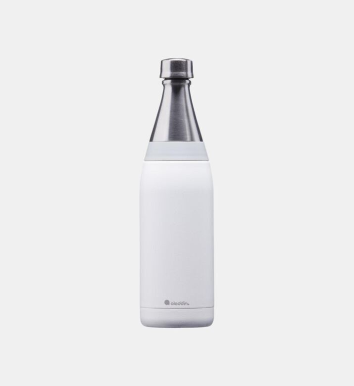 Aladdin Fresco Stainless Steel Water Bottle, White, 600-ml, Packshot View