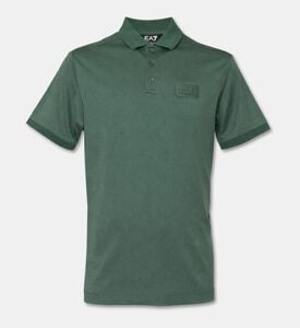 EA7 Ribbed Collar Polo Shirt, Packshot View