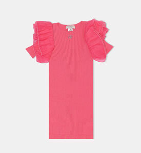 فستان ضيق بأكمام أورجانزا