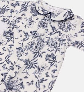 Toile De Jouy Blue-inspired Print Pajamas