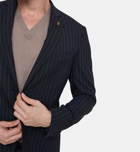 Pinestripe-pattern Slim-fit Suit