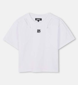 Cut-out Detail Short-sleeve T-shirt