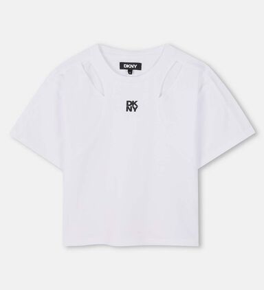 Cut-out Detail Short-sleeve T-shirt
