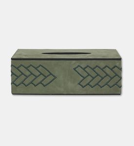 Pinetti Lily Rectangular Tissue Box, Green, Packshot View