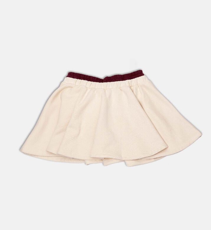Elastic Waistband Regular-fit Skort