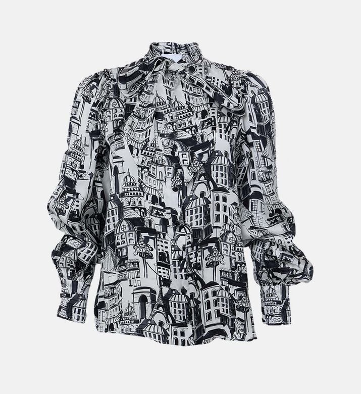 Weill Parisian-inspired Graphic-print Shirt, Packshot View Weill Parisian-inspired Graphic-print Shirt, Packshot View