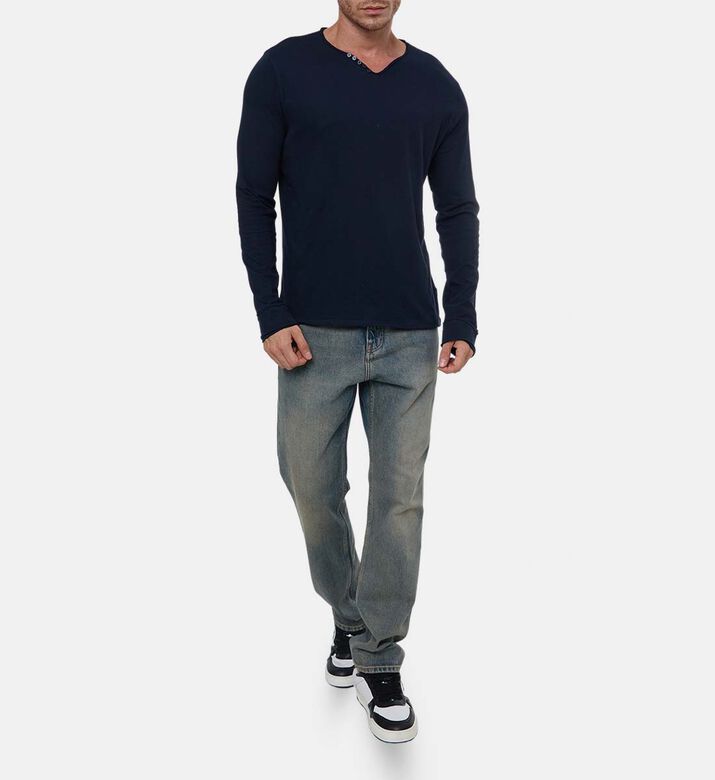 Zadig et Voltaire Button-detail V-neck Regular-fit Top, Model View