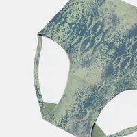 Snake-print High-waisted Bikini Bottom