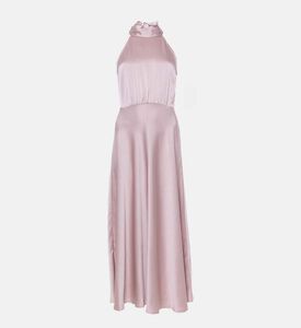 Halter-neck Midi Dress