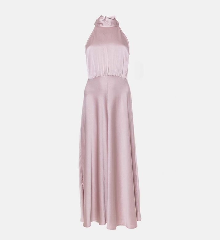 Halter-neck Midi Dress