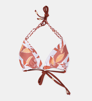 Kiwi Batik Printed Bikini Top