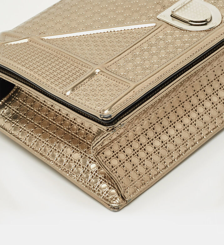Dior Preowned Dior Metallic Micro Cannage Medium Diorama Shoulder Bag, Packshot View