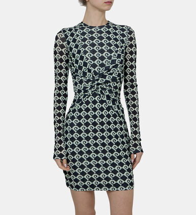 Hestiah Diamond Check Jersey Dress