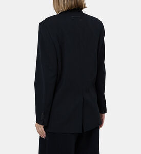 Techno-stretch Button Blazer