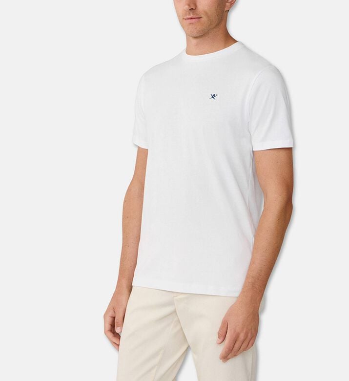 Hackett London Ts Logo, White, Xl, Model View