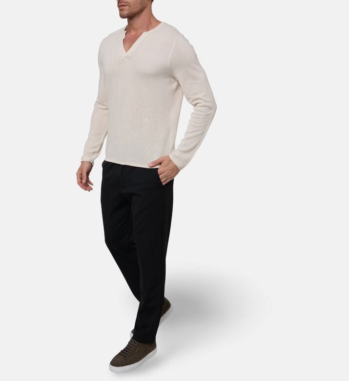 The Kooples Pull Blason, Light-beige, M, Model View