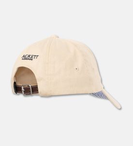Hackett London Logo-embroidery Cap, Off-white, Packshot View