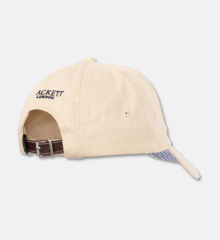 Hackett London Logo-embroidery Cap, Off-white, Packshot View