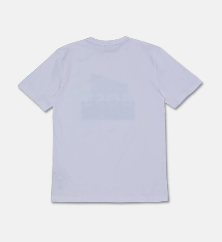 Boss Centered Logo Jersey T-shirt, White, 10y, Packshot View