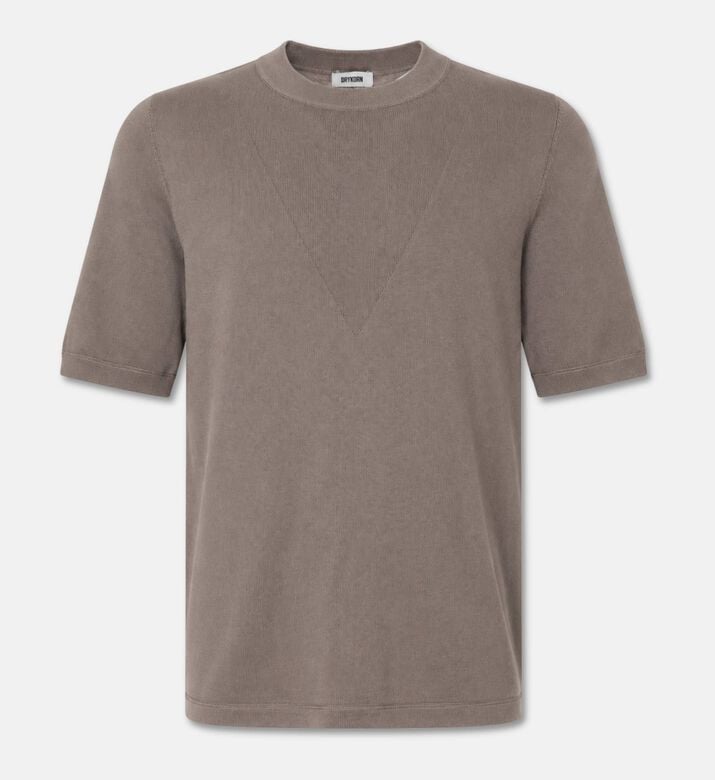 Drykorn Short-sleeve Crewneck T-shirt, Greige, S, Packshot View