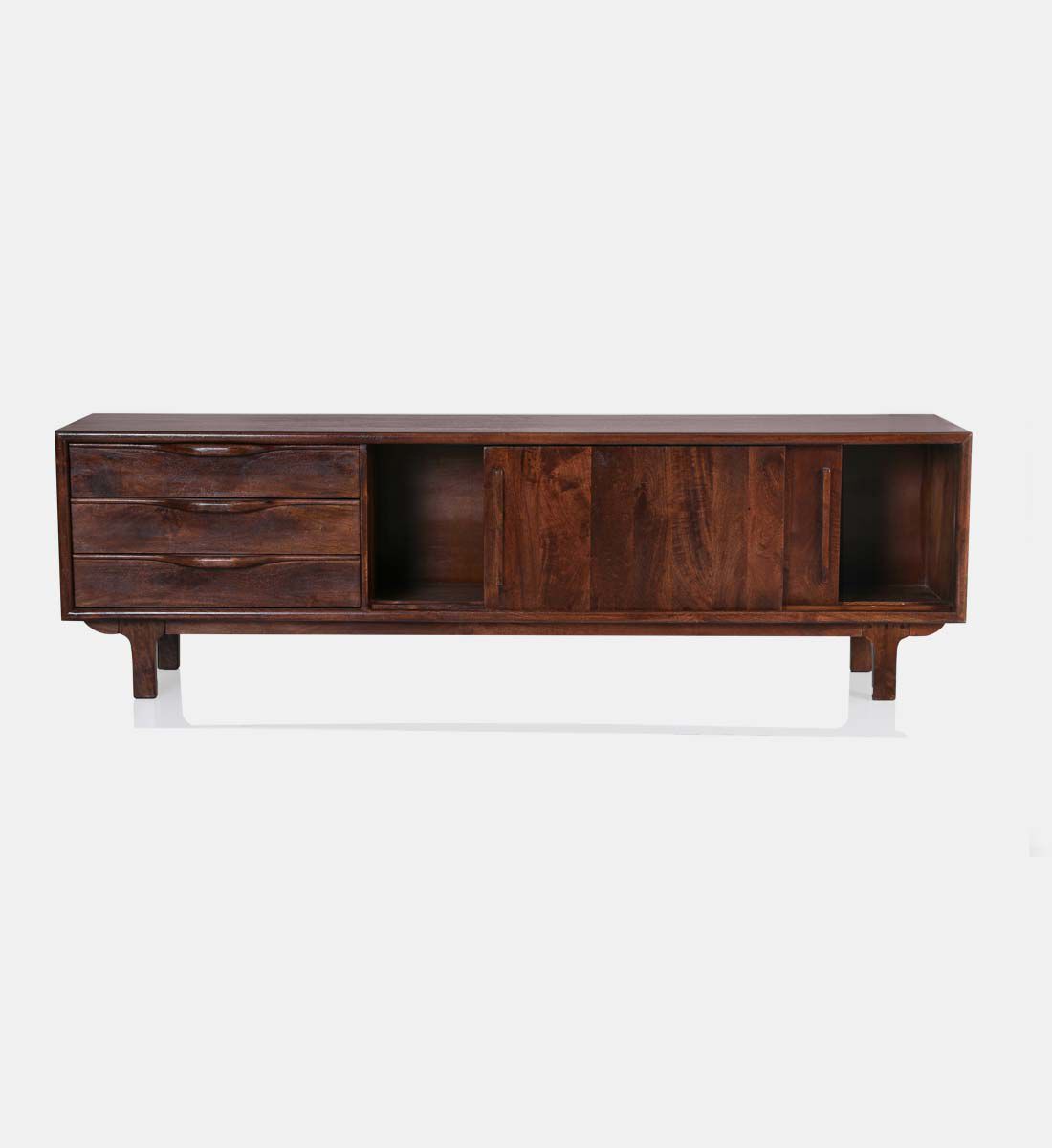 Mango wood tv sales stand