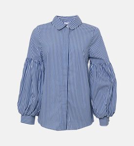 Weill Cotton Stripe Pattern Long-sleeve Shirt, Packshot View Weill Cotton Stripe Pattern Long-sleeve Shirt, Packshot View