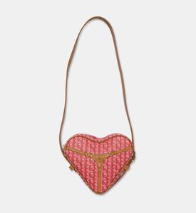 Manc Regina Monogram Heart-shaped Bag, Red, Packshot View