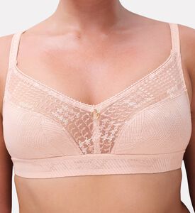 Chantelle Triangle Lace Embroidered Bra, Model View