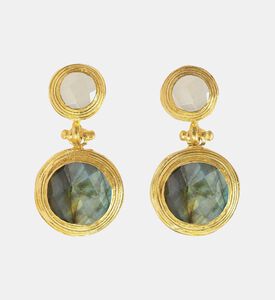Ottoman Hands Earng Lilis Wht Chalcedony, Packshot View Ottoman Hands Earng Lilis Wht Chalcedony, Packshot View
