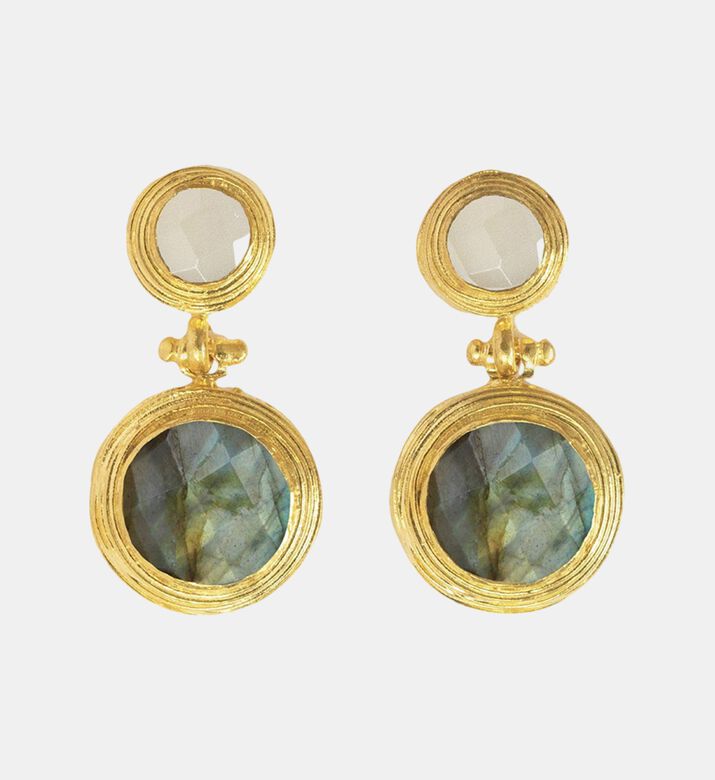 Ottoman Hands Earng Lilis Wht Chalcedony, Packshot View Ottoman Hands Earng Lilis Wht Chalcedony, Packshot View