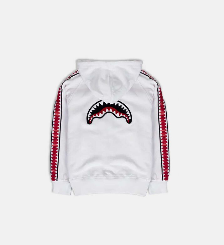 هودي فيلبا بسحاب بتصميم فم قرش