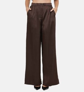 Wide-legged Satin Trousers