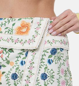 Farm Rio Wrap Floral Skirt, Model View