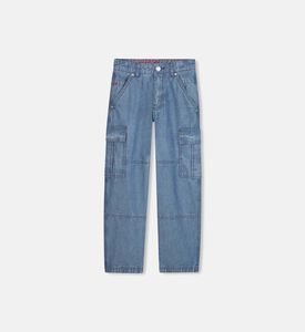 Multi-pockets Denim Pants