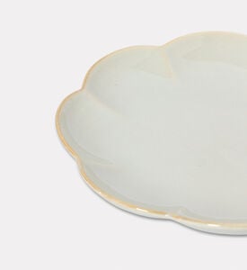 Home Deco and More Flower Form Celadon Glazed 4-piece Plate Set, Packshot View