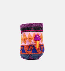 حقيبة بتصميم فطر مطرز