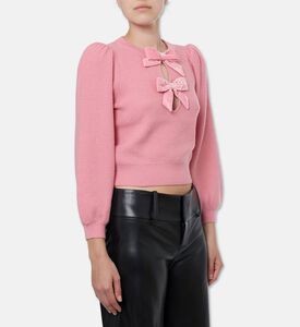 Alice and Olivia Doris Bow Keyhole Pullover, Model View