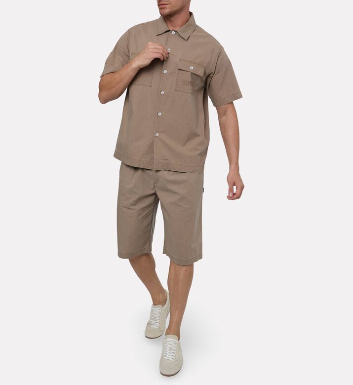 MM6 Flap Pockets Button Closure Shirt, Model View