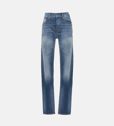 Straight-leg Denim Pants