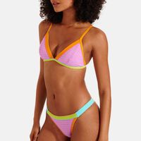 Smocked Triangle Bikini Top