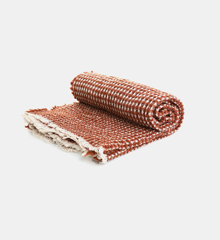 Home Deco and More Honey Waffle Cotton Wool Throw, Packshot View