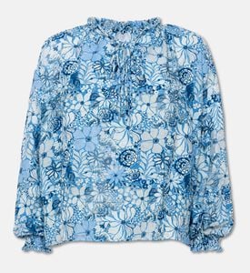 Weill Patterned Sheer Blouse, Packshot View