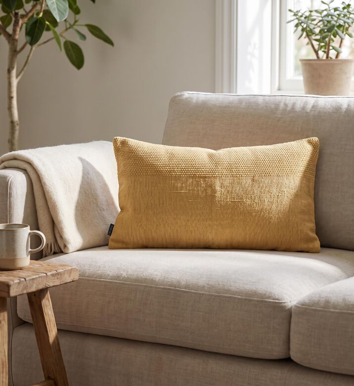 Home Deco and More Tia Knife Edge Cotton Cushion, Packshot View