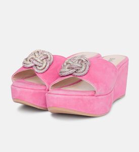 حذاء مفتوح من الأمام والخلف شامواه