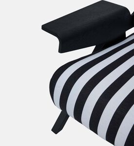 Sculpted Striped Angular Frame Armchair Sculpted Striped Angular Frame Armchair