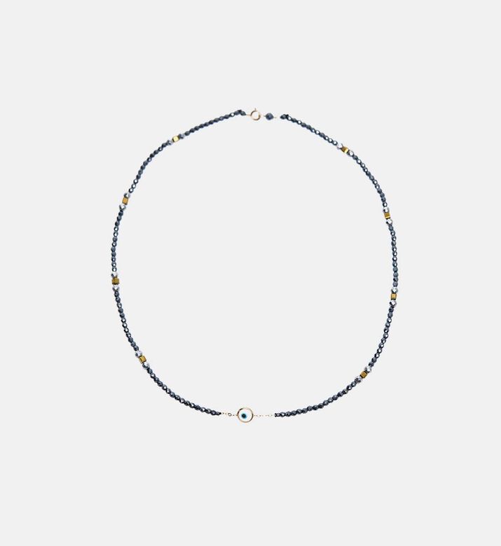Druzzy Evil Eye Charm Necklace