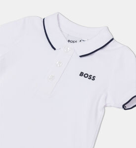 Embroidered Logo Contrast Tipping Polo Shirt