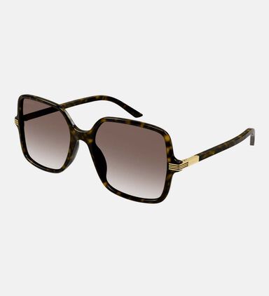 Tortoiseshell Square Sunglasses 55