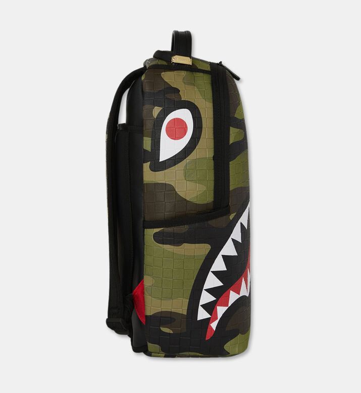 Sprayground Woodland Camo Checkered Backpack, Packshot View